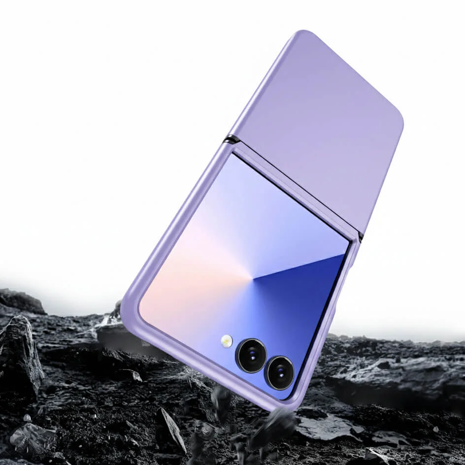Imagem 3 de 5 do produto Capa para o Samsung Galaxy Z Flip 7 com Proteção Total - Case Anti-Impacto, Design Fino e com Acabamento Premium | Cor: Lilás