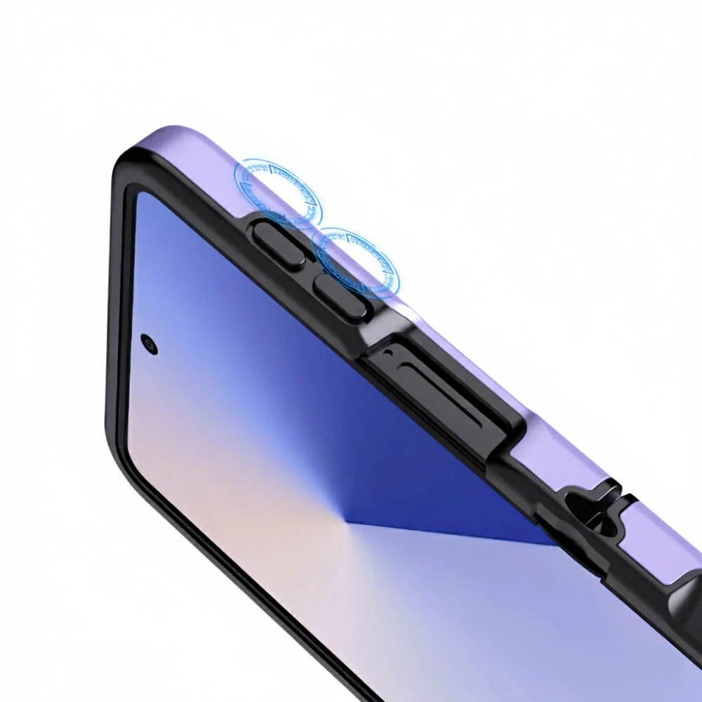 Imagem 5 de 5 do produto Capa para o Samsung Galaxy Z Flip 7 com Proteção Total - Case Anti-Impacto, Design Fino e com Acabamento Premium | Cor: Lilás
