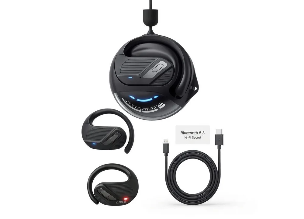 Fone Bluetooth Esportivo Preto Com Som Potente E Conforto Máximo 5