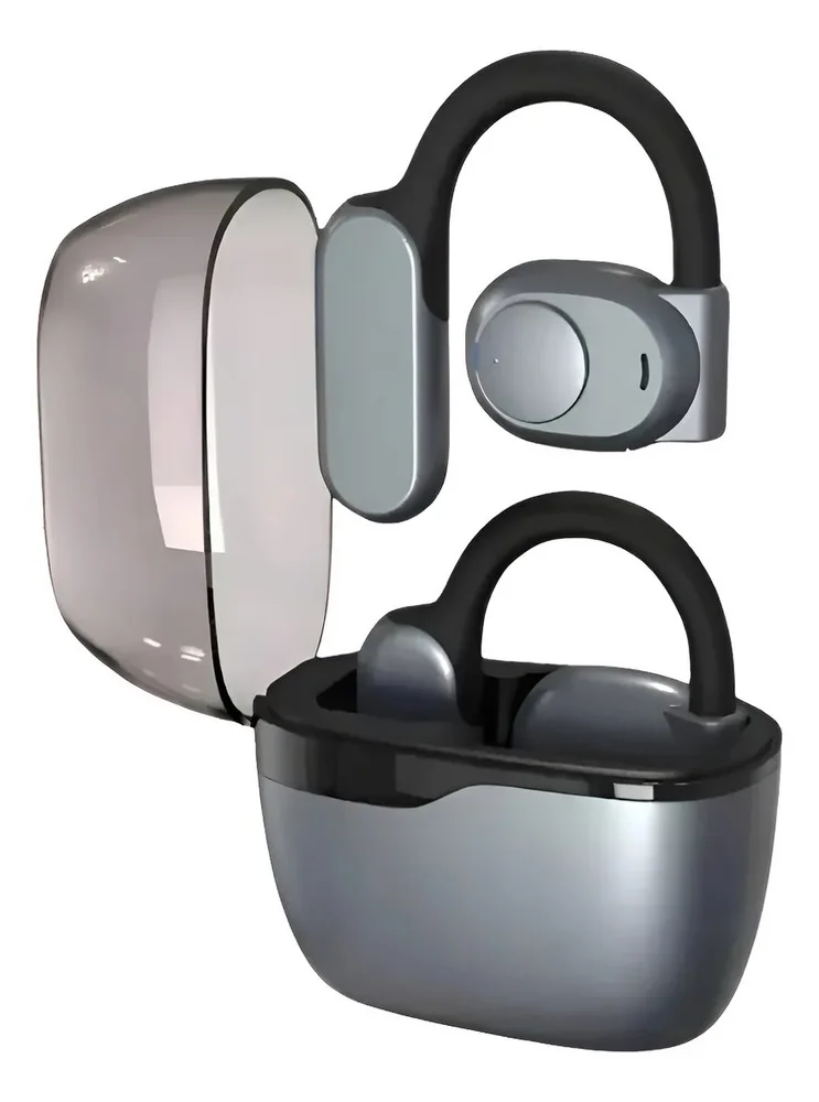 Fone Bluetooth Preto Esporte Com Microfone Hd E Estojo De Carregamento 6