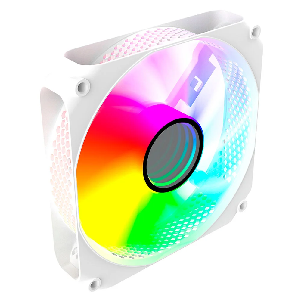 Imagem 2 de 4 do produto Gabinete Gamer Megalon Snow + 3 Fan Snow RGB - Clanm