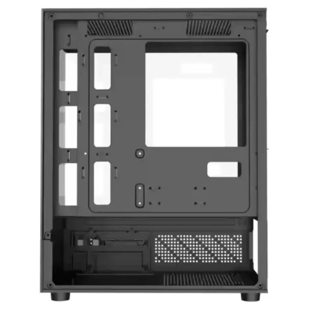 Imagem 3 de 3 do produto Gabinete Gamer Crypton Quasar, 3 Fans RGB, 4 Slots, Vidro Temperado, Preto - Cpt-quasar-2024