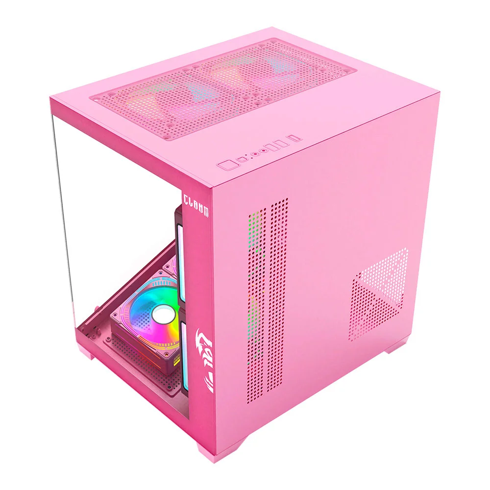 Imagem 3 de 5 do produto Gabinete Gamer Grodd Candy + 5 Fan RGB Candy - Clanm