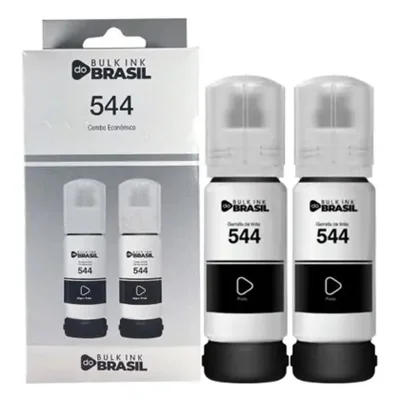 Kit 02 Garrafas Tinta T544 Preto