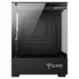 Gabinete Gamer Megalon Clanm Mini Tower Preto Mini-itx Matx Aço E Vidro 290x190x375mm