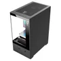 Gabinete Gamer Megalon Clanm Mini Tower Preto Mini-itx Matx Aço E Vidro 290x190x375mm