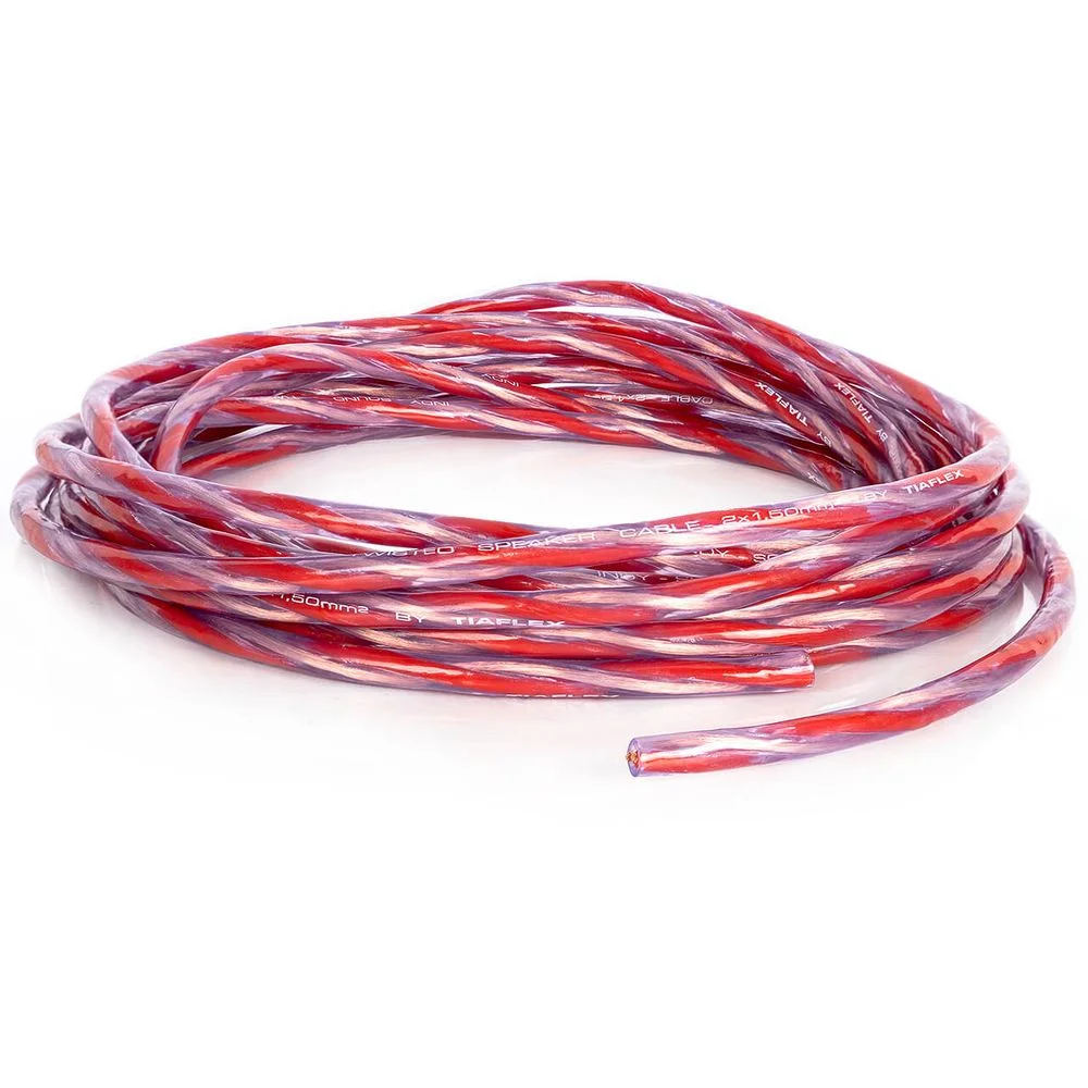 Imagem 2 de 2 do produto Cabo Twisted Speaker Condutor Hd 2x1,50 Mm² Vermelho 1 Metro Vermelho 1 Mt