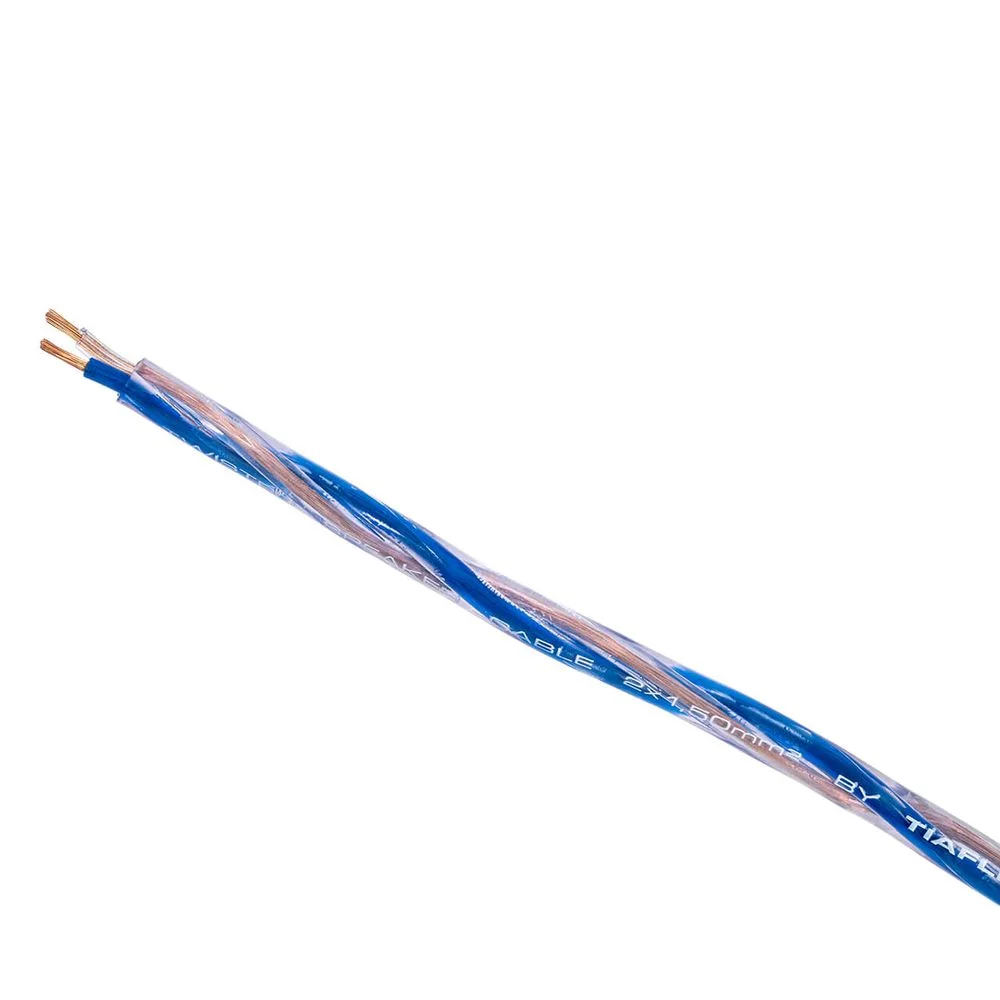 Imagem 2 de 3 do produto Cabo Twisted Speaker Condutor Hd 2x1,50 Mm² Azul 1 Metro Azul 1 Mt