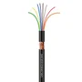 Cabo Manga 8x26 Awg Com Blindagem Preto 1 Metro Preto 1 Mt