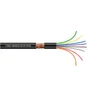 Cabo Manga 8x26 Awg Com Blindagem Preto 1 Metro Preto 1 Mt