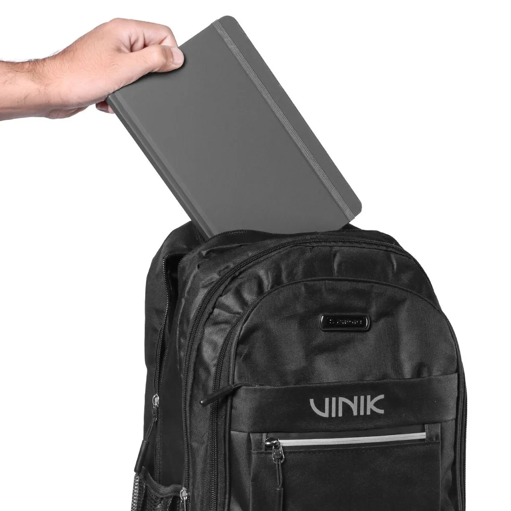 Imagem 2 de 5 do produto Mochila Vinik, Sport, 4 Bolsos, Para Notebook De Até 15,6", Preta - Vkbag020
