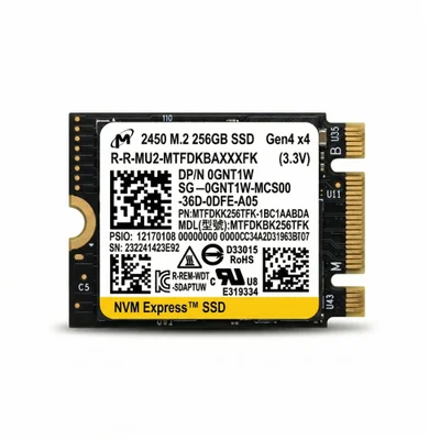 SSD M.2 Nvme 256gb PCie 4.0 X4 2450 Micron