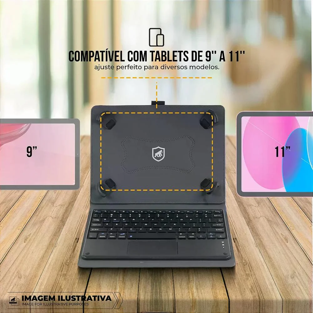 Imagem 2 de 5 do produto Capa Para Tablet Lenovo Legion Y700 Gen 4 (2025) Com Teclado Bluetooth - Hybrid - Gshield
