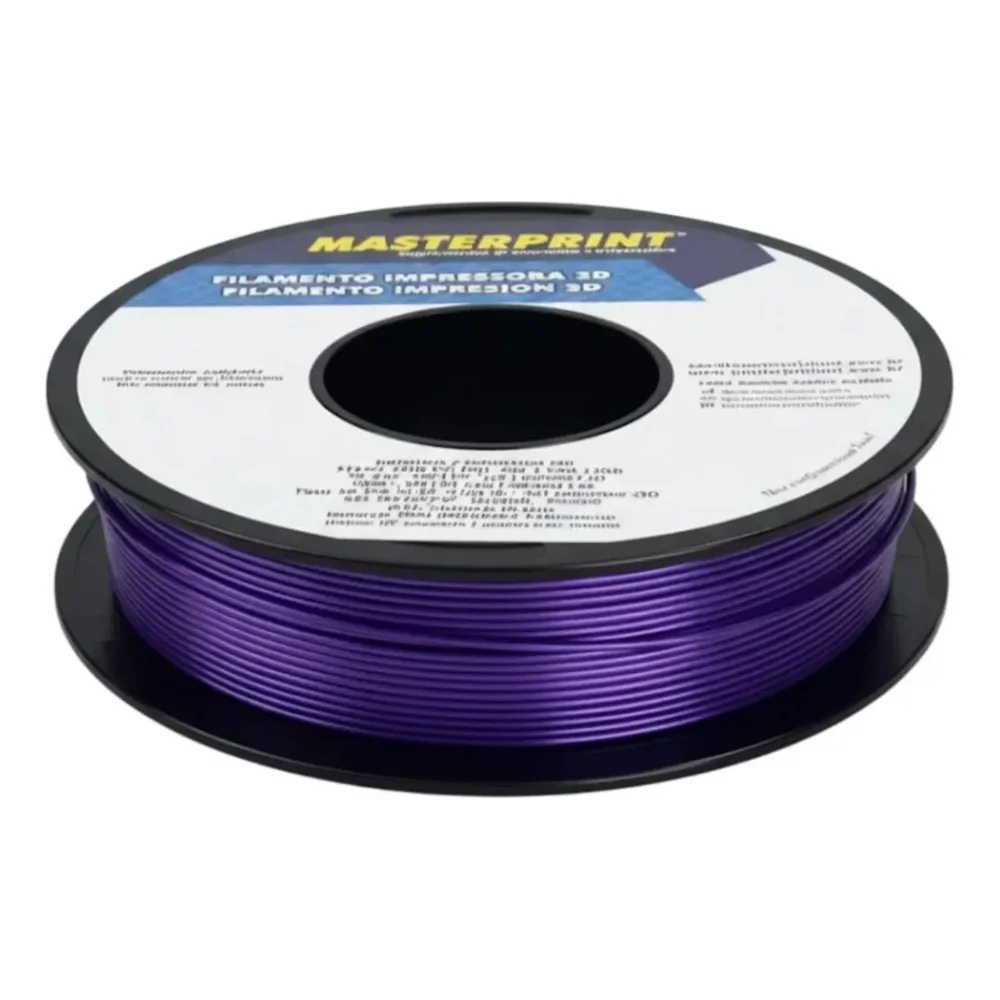 Filamento De Impressora 3d Pla Roxo 1.75mm 1kg Cor Brilhante Textura Macia Masterprint Filamento 3d Filamento De Impressora 3d Pla Roxo 1.75mm 1kg Cor Brilhante Textura Macia Masterprint Filamento 3d