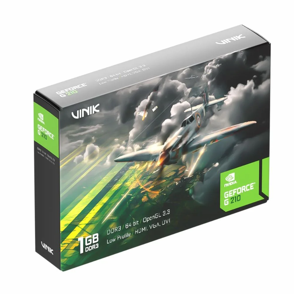 Placa De Video Vga PCi Exp. 1gb/64bits G210 Vinik G210-1gd3 Ddr3 Box If  (hdmi, Vga, Dvi) 8