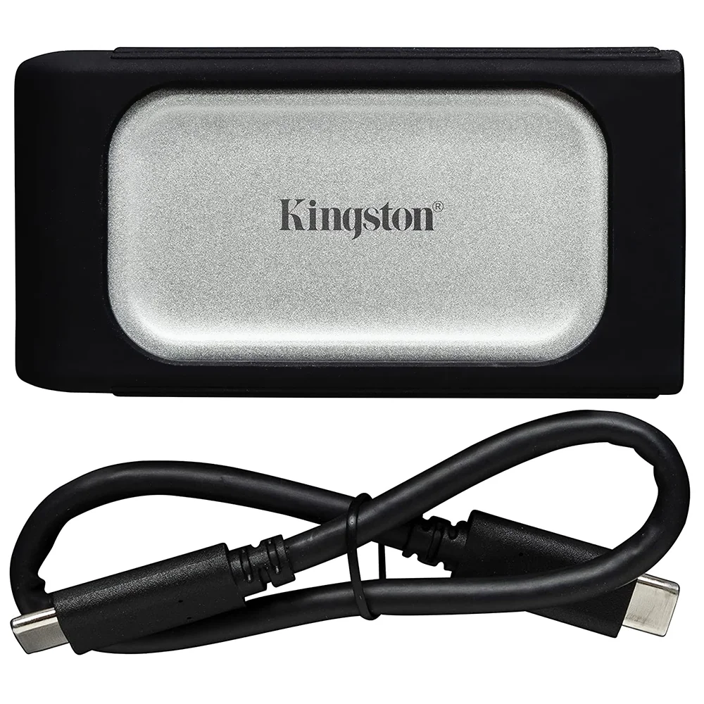 SSD Externo Kingston 1TB Portátil Xs2000 - Prata / Preto (sxs2000/1000g)