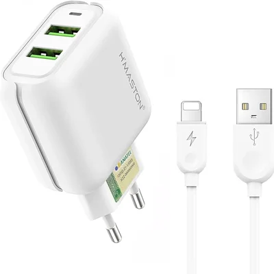 Carregador 25w + Cabo Lightning Com 2 Saída Usb Compatível Com Iphone Y24-2 Hmaston