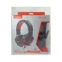 Headset Gamer Com RGB Satellite Ae-327 Vermelho/preto Com Microfone Conector 3,5mm