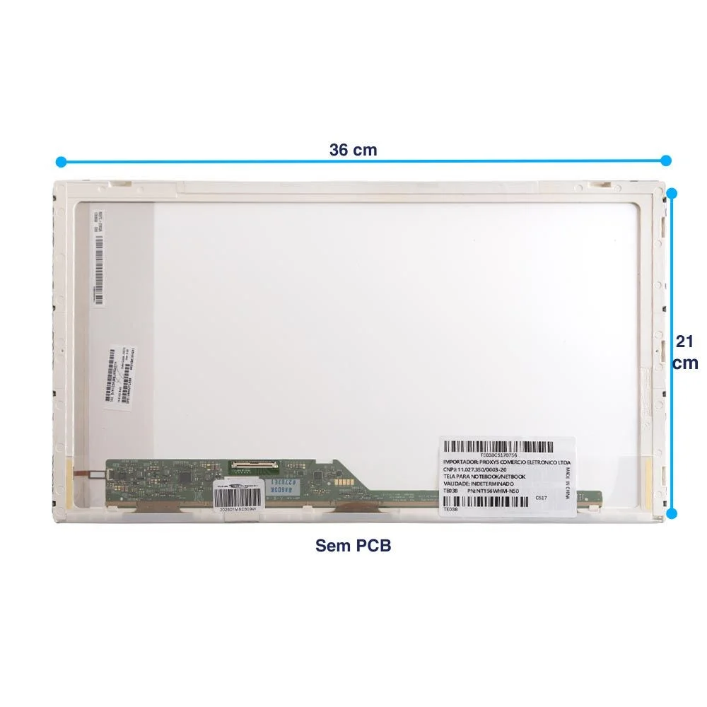 Tela Para Notebook Samsung Np270e5e 15.6" Hd 40 Pinos Brilhante Tela Para Notebook Samsung Np270e5e 15.6" Hd 40 Pinos Brilhante