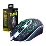 Mouse Gamer 4 Botões Design Crackeado LED Rainbow Emborrachado Até 3600 Dpi Clanm Cl-mj806