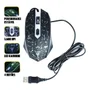 Mouse Gamer 4 Botões Design Crackeado LED Rainbow Emborrachado Até 3600 Dpi Clanm Cl-mj806