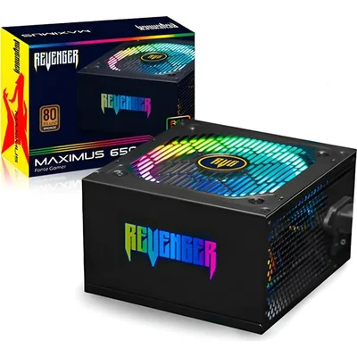 Fonte Atx 650w Real RGB Maximus Fo-max02RGB Revenger ****