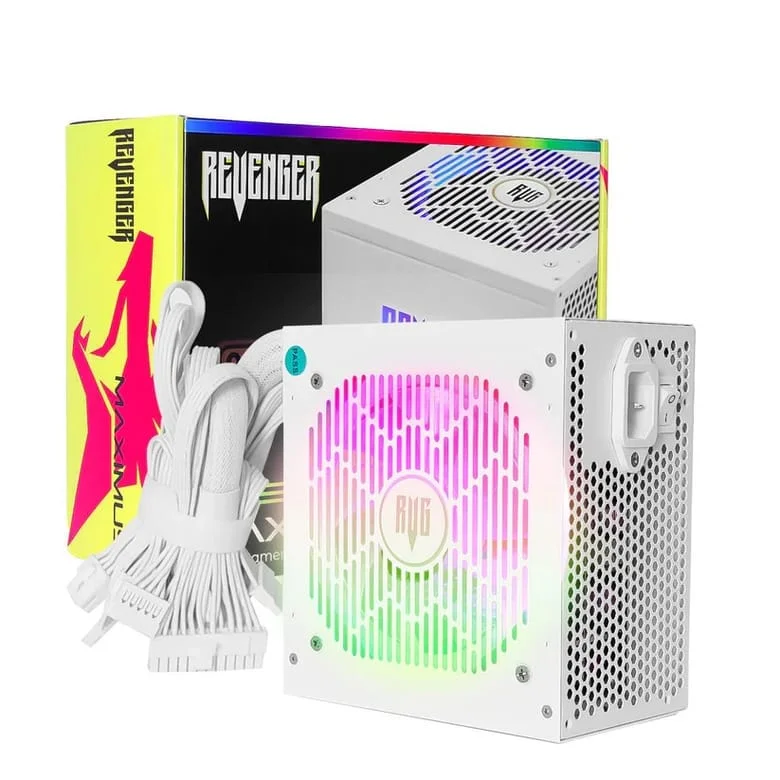 Fonte Atx 650w Real Branca RGB Maximus Fo-max05RGB Revenger ****