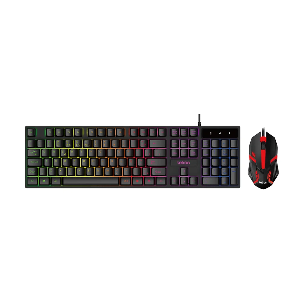 Imagem 4 de 4 do produto Teclado Gamer Letron X-black Kb1822 R8 Usb LED RGB
