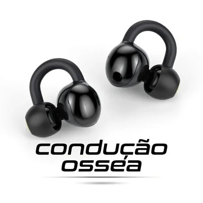Fone De Condução Óssea Bluetooth 9h Bateria Impermeável 15