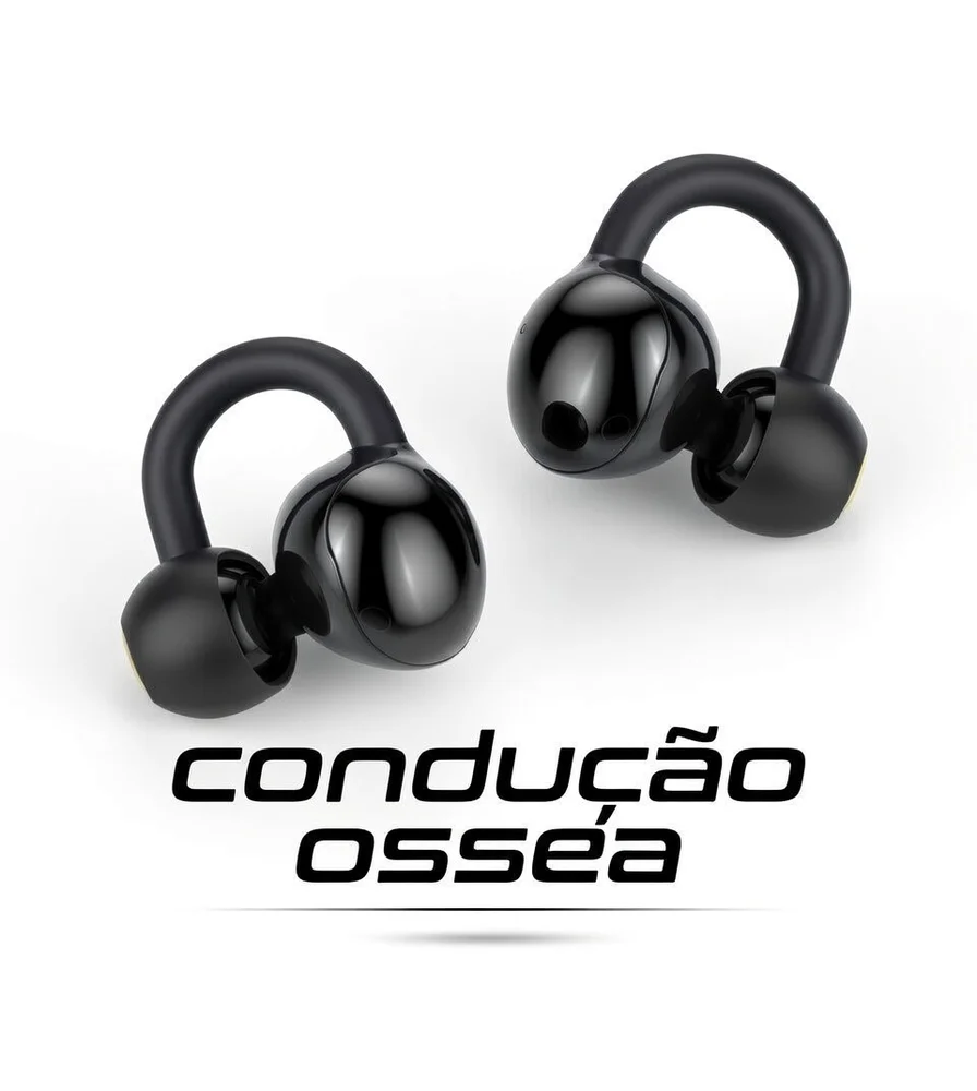 Fone De Condução Óssea Bluetooth 9h Bateria Impermeável 5