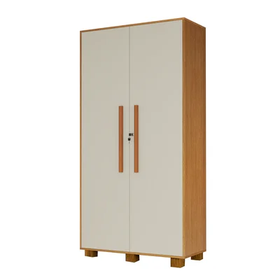 Armário Organizador Multiuso Dacar Off White/naturale - Vrk Comercio On-line