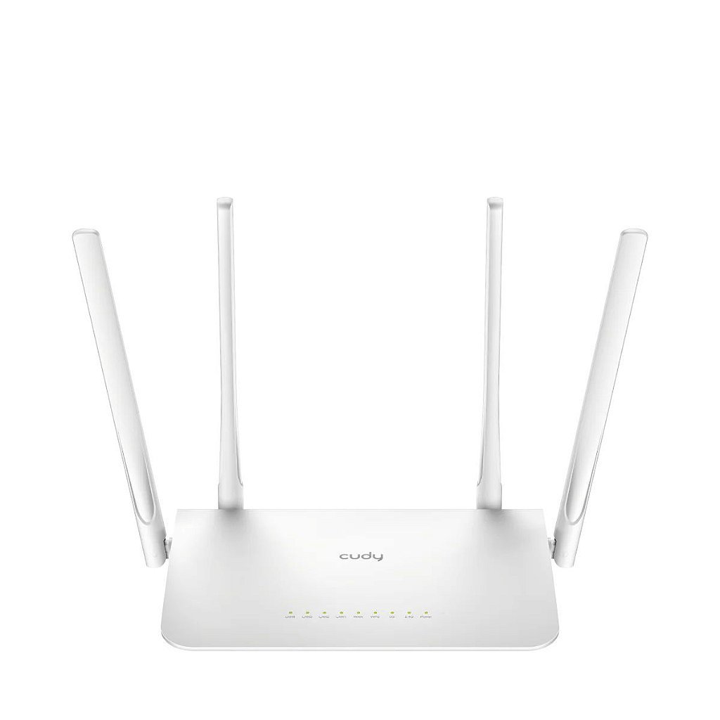 Roteador Cudy Ac1200 Wr1300 Gigabit Mesh Dual Band 867 Mbps 4 Antenas Branco - Branco - Unissex - Único