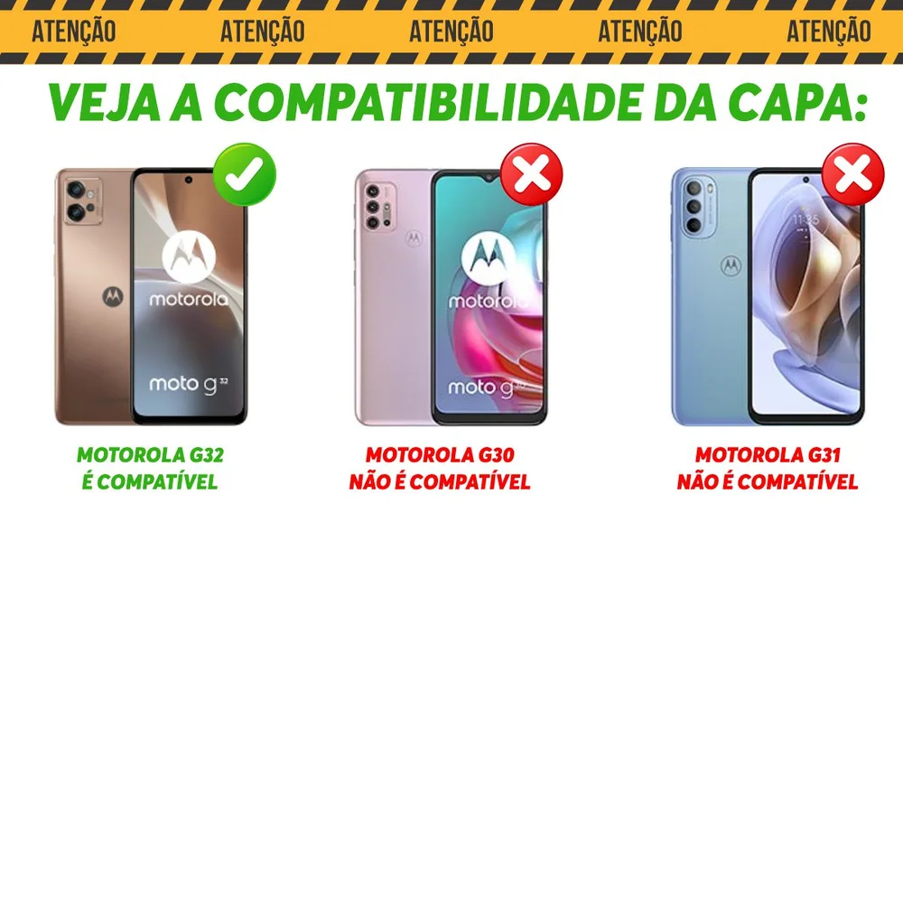 Imagem 5 de 5 do produto Capa Militar P/ Motorola Moto G32 - Capinha Case Protetora Anti Impacto Queda Armadura Resistente