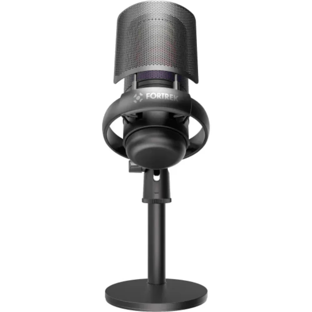 Imagem 3 de 5 do produto Microfone Gamer Usb Preto Fortrek Mic10