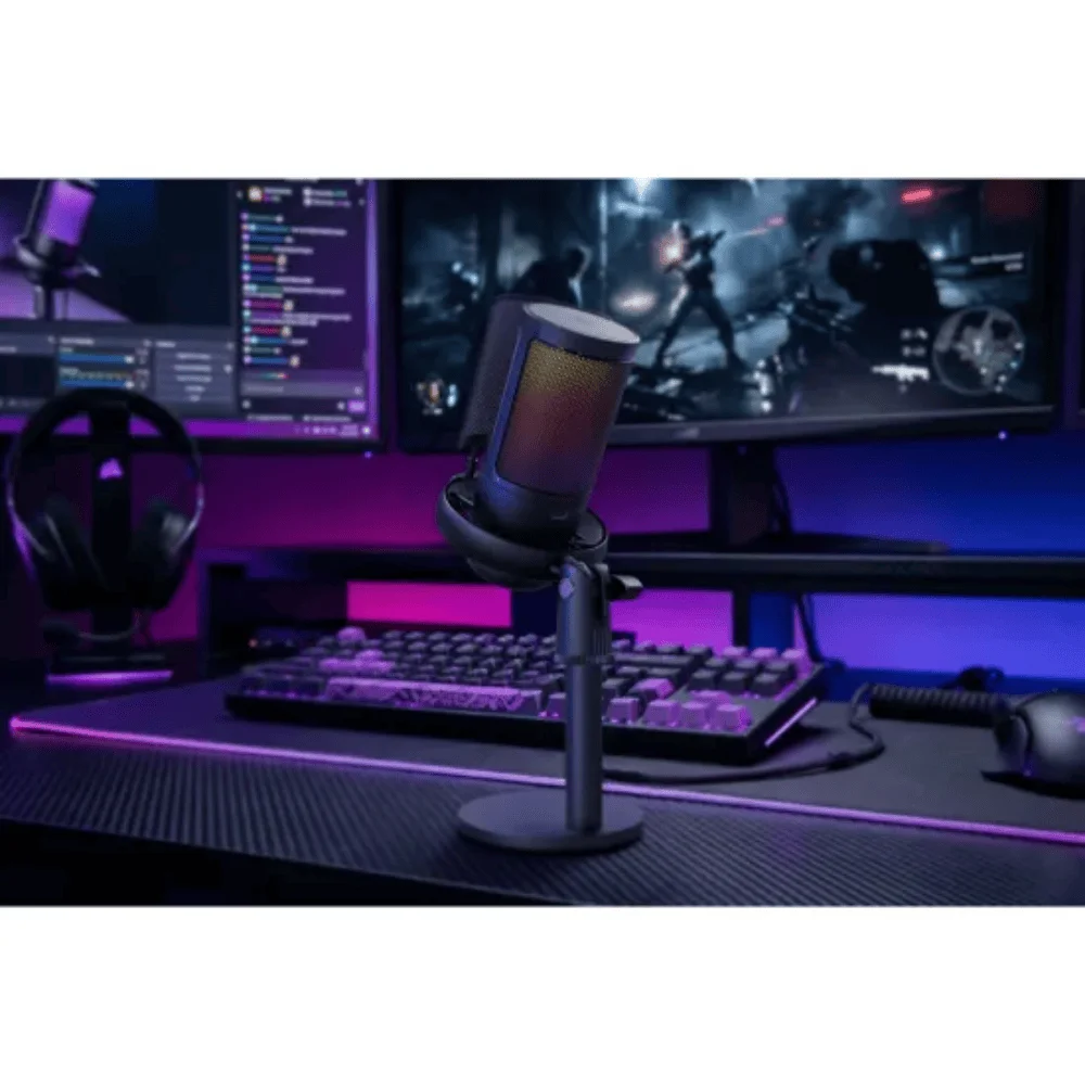 Imagem 5 de 5 do produto Microfone Gamer Usb Preto Fortrek Mic10