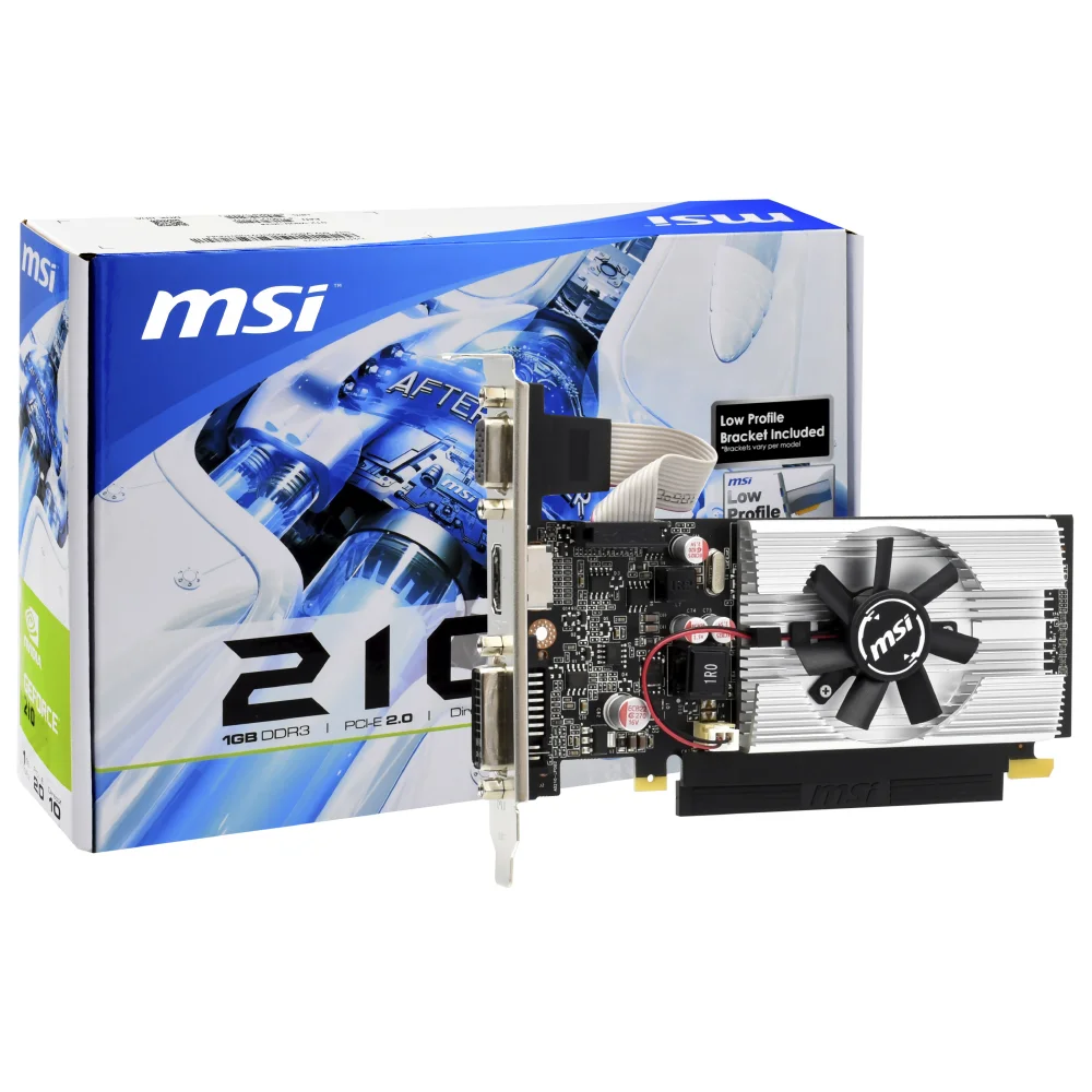 Placa De Vídeo Msi N210-md 1gb Geforce G210 Ddr3 - N210-md1g/d3 4