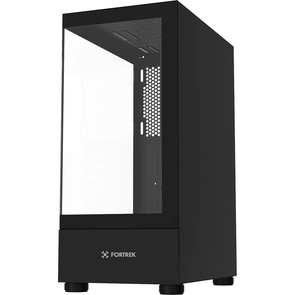 Imagem 2 de 5 do produto Gabinete Gamer Mid Tower Sem Fan Sem Fonte Fortrek Crystal Preto 86948
