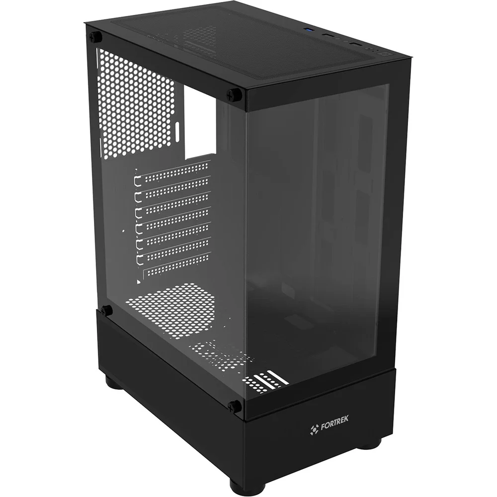 Imagem 4 de 5 do produto Gabinete Gamer Mid Tower Sem Fan Sem Fonte Fortrek Crystal Preto 86948