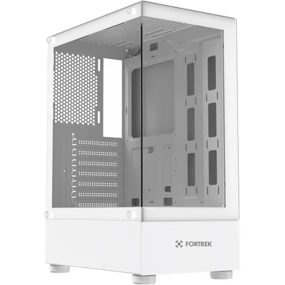 Gabinete Gamer Mid Tower Sem Fan Sem Fonte Fortrek Crystal Branco 86947