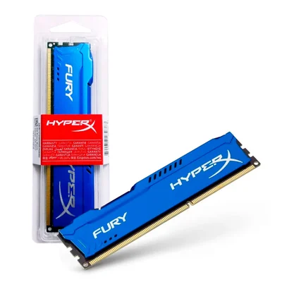 Memoria  8GB Ddr3 1866 Cl 10 1.5v Hyper X Fury Azul Desktop Hx318c10f/8 Kingston