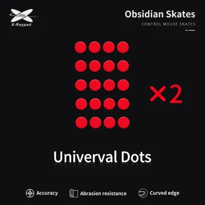 Mouse Feet X-raypad Obsidian Dots Universal Control (40 PCs)