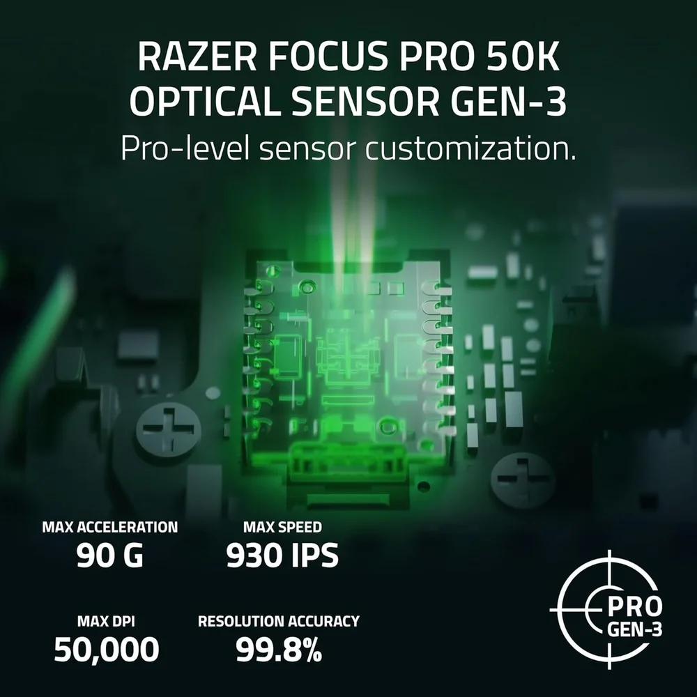 Mouse Gamer Sem Fio Razer Viper V4 Pro, Sensor Focus Pro 50k Gen-3, 8000hz, 49g, Switch Óptico Gen-4 - Preto Mouse Gamer Sem Fio Razer Viper V4 Pro, Sensor Focus Pro 50k Gen-3, 8000hz, 49g, Switch Óptico Gen-4 - Preto