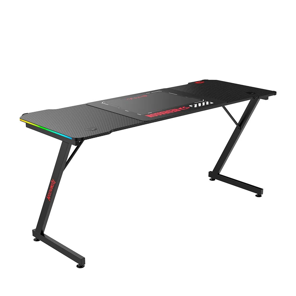 Imagem 2 de 5 do produto Mesa Gamer Redragon RGB 160cm Fibra Carbono Gd-1103e-l Preto