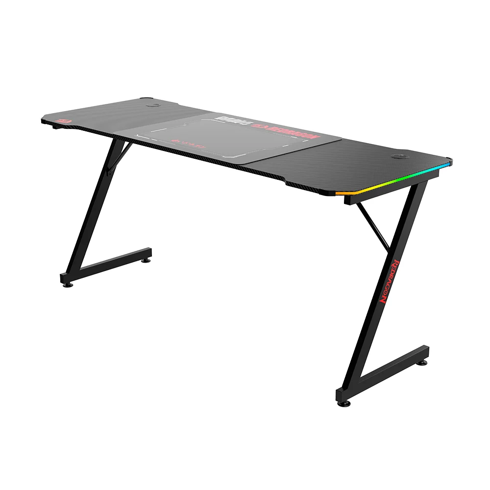 Imagem 4 de 5 do produto Mesa Gamer Redragon RGB 160cm Fibra Carbono Gd-1103e-l Preto