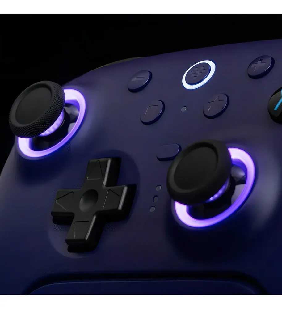 Imagem 2 de 4 do produto Controle Sem Fio 8bitdo Ultimate 2 Gatilhos Hall Tmr Pro Cor Violeta
