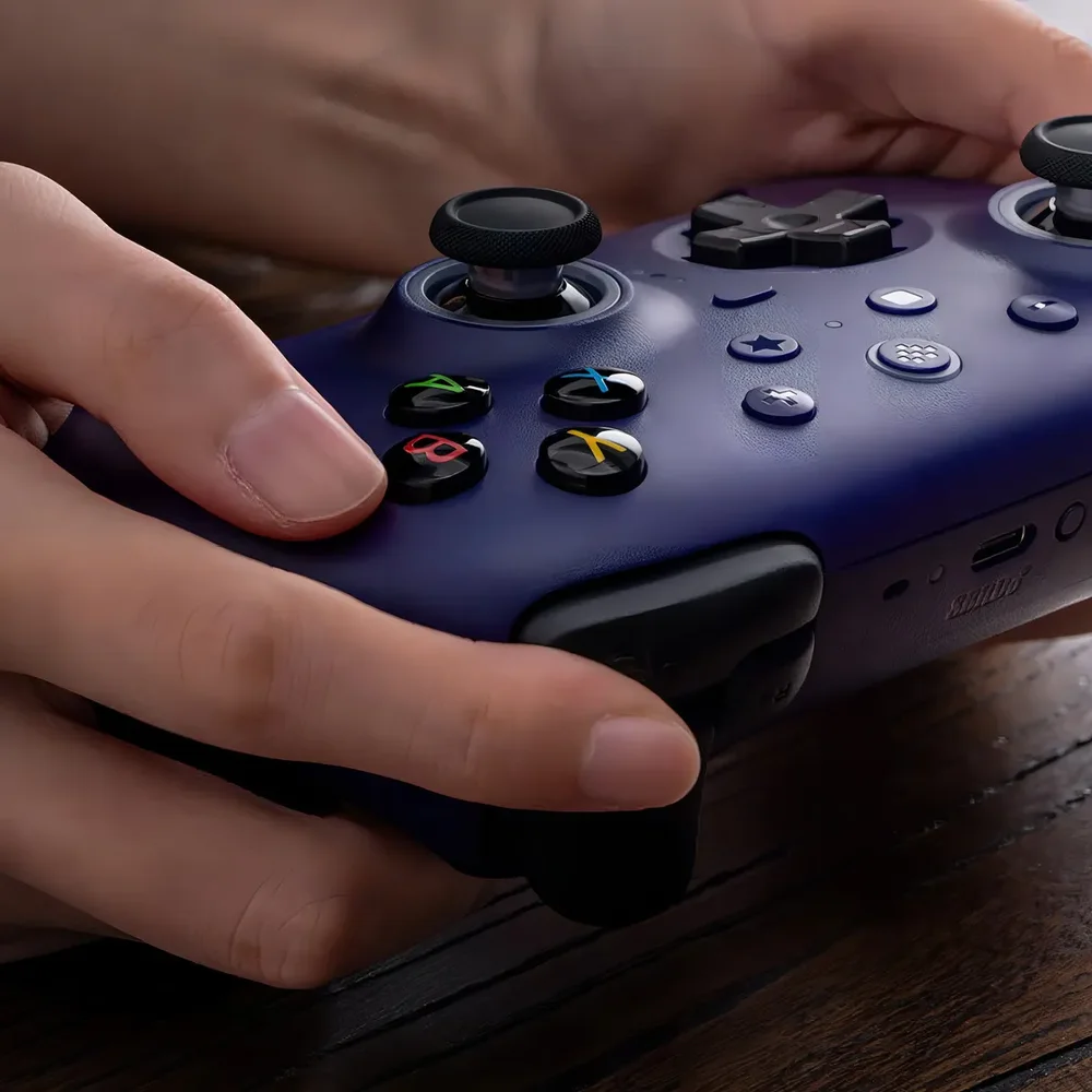 Imagem 4 de 4 do produto Controle Sem Fio 8bitdo Ultimate 2 Gatilhos Hall Tmr Pro Cor Violeta