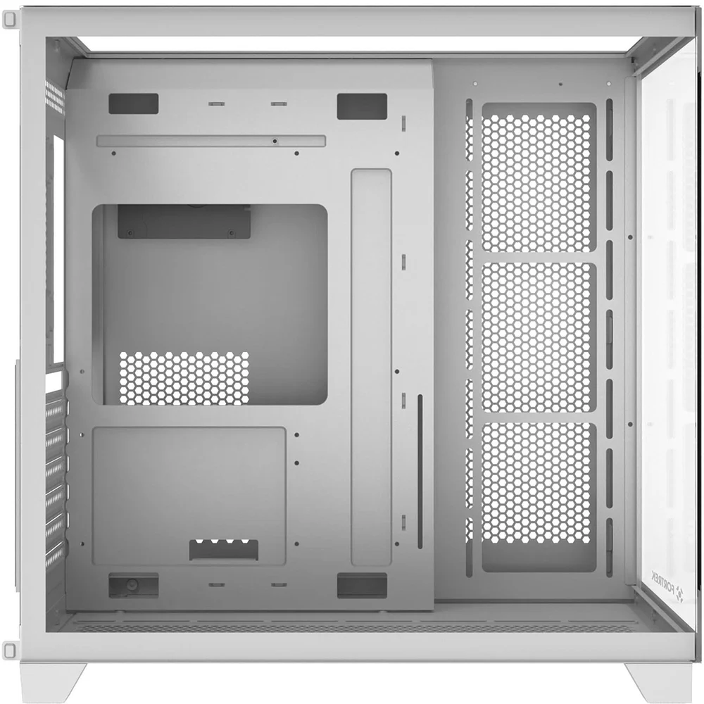 Imagem 3 de 4 do produto Gabinete Gamer Full Tower Sem Fan Sem Fonte Clarity Fortrek Branco 86945