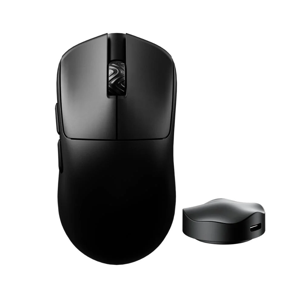 Mouse Wireless Gamer Ultraleve 40g 8k Polling Rate Nativo Pixart 3950 30000dpi Nordic 52840 5 Botões Dongle 8k Incluso - Preto Mouse Wireless Gamer Ultraleve 40g 8k Polling Rate Nativo Pixart 3950 30000dpi Nordic 52840 5 Botões Dongle 8k Incluso - Preto