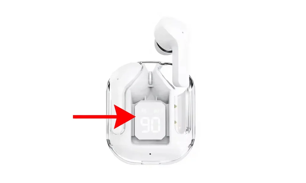 Imagem 3 de 5 do produto Fone Bluetooth Com Estojo Transparente Ultrapods Pro