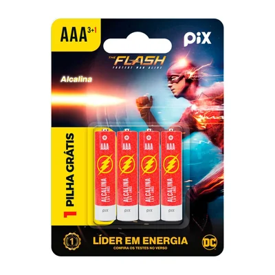 4x Pilha Ultra Alcalina Aaa 3a Blister Com 4 Unidades